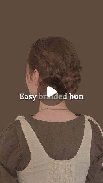 Dutch Braided Bun, Bun With Braids Tutorial, Wazy Hair, Dutch Braids Into Bun, Up Do Braids, Dutch Braid Bun Tutorial, Different Kinds Of Braids, Braid Bun Tutorial, Milkmaid Braid Tutorial