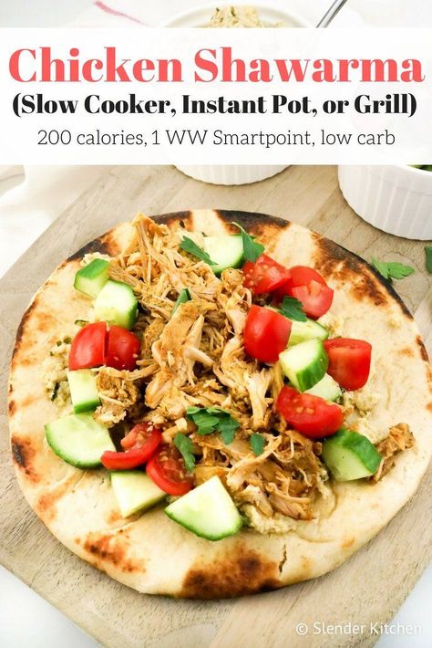 Mealprep Lunch, Ww Dinners, Week Meals, Slender Kitchen, Weight Watchers Chicken, Healthy Slow Cooker, Chicken Shawarma, Slow Cooker Recipes Healthy, Meal Prep Bowls