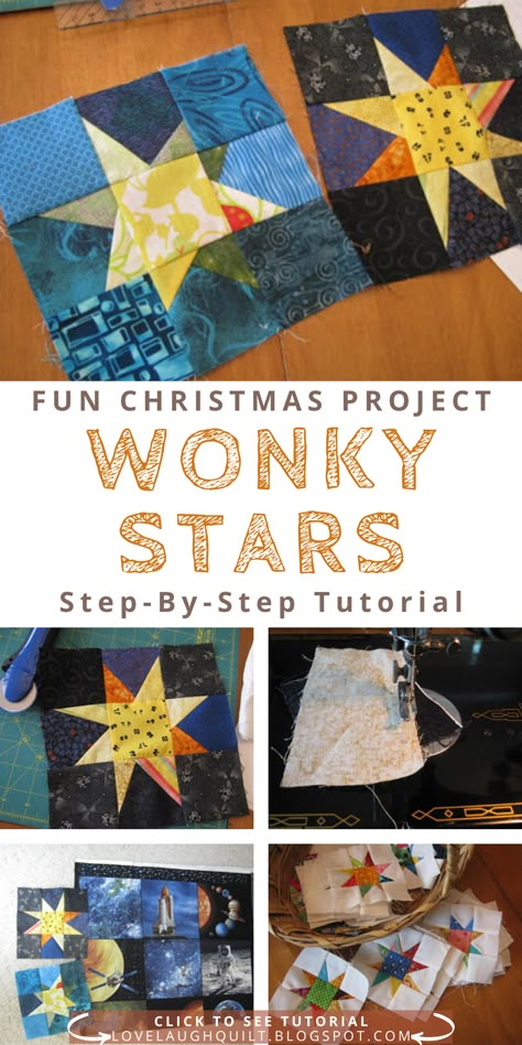 Crazy Star Quilt Pattern, Wonky Stars Quilt, Wonky Quilt Blocks Patterns, Wonky Star Quilt Block, Quilt Star Patterns Free, Wonky Stars Quilt Pattern, Patchwork Star Pattern, Scrappy Stars Quilt Pattern, Wonky Star Quilt Block Free Pattern