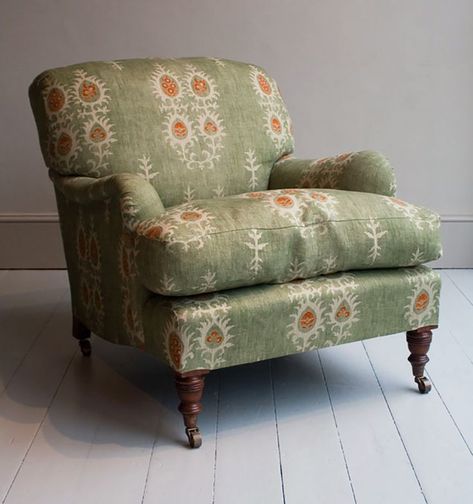 Accent Chairs Patterned, Howe London, Classic Armchair, Chairs Living Room, Upholstery Ideas, Reclining Armchair, Arrangement Ideas, Chair Upholstery, Arm Chairs Living Room