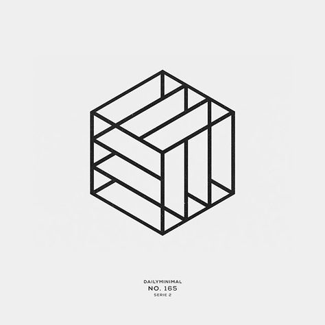 No. 165 A new geometric design every day #dailyminimal #minimal #art #geometry Paradox Tattoo, Daily Minimal, Special Logo, Geometric Logo Design, Geometric Design Art, Grafic Design, Hand Logo, Geometry Art, Geometric Logo