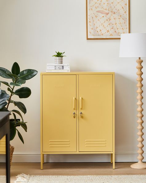 We're beyond thrilled to unveil the latest addition to the Mustard Made family: introducing the vibrant hue, Butter! 💛💛 Get ready to spread the joy and bask in the warmth of Butter - launching tonight! Shop link in our bio #Mustardmade #mustardmadelockers #lockers #storage #fundecor #dopaminedecor #colourfulhomes #colourful #interiordesign #homedecor #love #livingroominspiration #interiorsobsessed #homeinspo Rattan Ceiling, Mustard Made, Contemporary Storage, Storage Locker, Dining Room Interiors, Kitchen Hallway, Butter Yellow, Adjustable Shelves, Living Room Inspiration