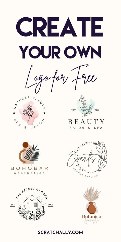 Nail Office, Create A Logo Free, Fan Language, Create A Business Logo, Alphabet Logo, Logos Vintage, Etsy Logo, Make Your Own Logo, Logo Creator