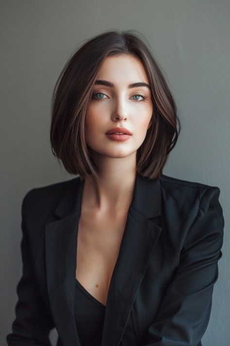 Professional Hairstyles For Interview, Hairstyles For Interview, Tapered Bob, Interview Hairstyles, Sleek Braid, Slicked Back Ponytail, Low Chignon, Hair Up Or Down, Classy Work Outfits