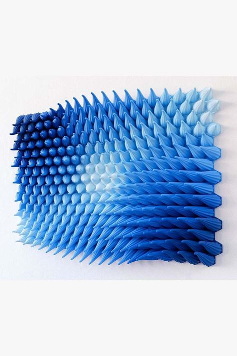 This 3D printed wall sculpture is entitled Breezy. It is a unique and original piece of art that will make a beautiful addition to your home decor. 3d Printed Wall Art, Contemporary Wall Sculptures, Sculpture Modern, 3d Ideas, 3d Printing Art, Art Mosaic, 3dprinting Design, Relief Sculpture, Collaborative Art