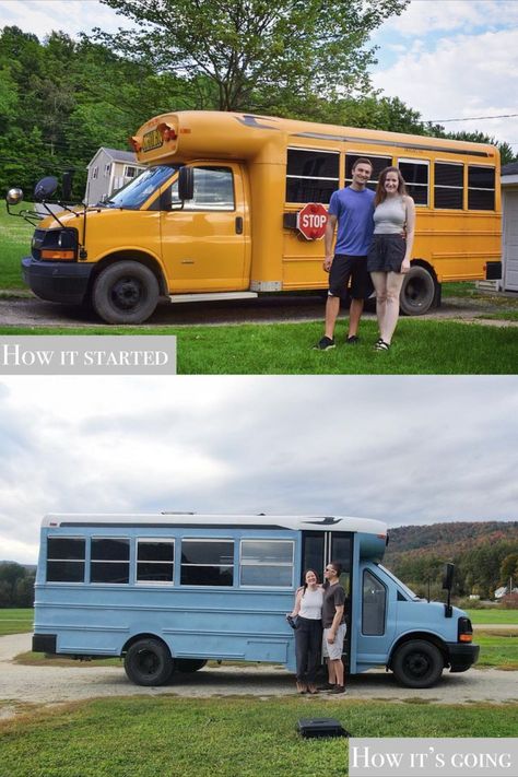 Short School Bus, Paint Additives, Skoolie Conversion, Vans Painted, Planning For The Future, Roof Paint, Bus Living, Van Conversion Interior, Exterior Painting