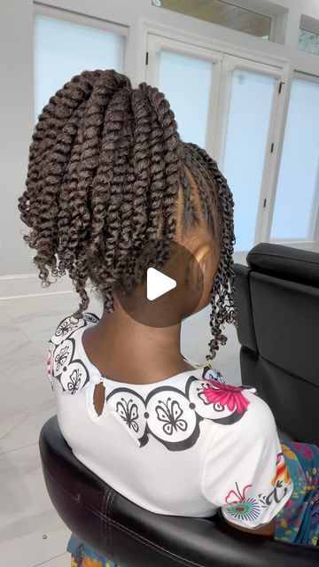 Passion Twist On Kids, Flat Twist Ponytail Hairstyles, 2 Strand Twist Ponytail, Flat Twist Ponytail Natural Hair, Toddler Two Strand Twist Styles, Braided Ponytail With Curls, Flat Twist Ponytail, Kids Braided Ponytail, Twist Hairstyles For Kids