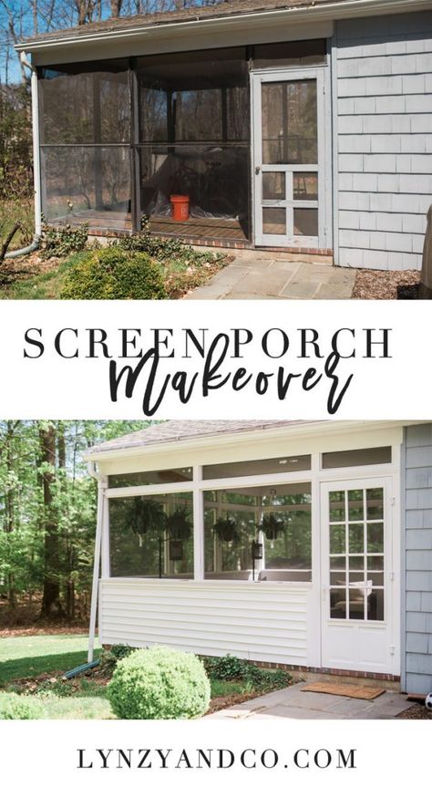 Screen Porch Makeover, Screen Porch Ideas, Porch To Sunroom, Half Apple, Screened In Porch Furniture, Screened Porch Decorating, Screened Porch Designs, Screened Porches, Porch Remodel