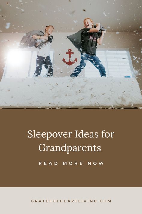 Grandparents Night Ideas, Grandchildren Sleepover Ideas, Grandma Sleepover Ideas, Grandkids Sleepover Ideas, Sleepover At Grandmas House, Cousin Camp, Kids Sleepover, Indoor Tents, Grandparents House