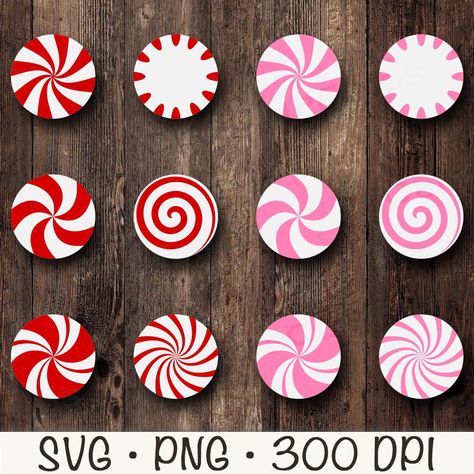 Peppermint candy crafts