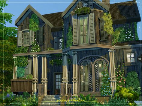 The Siren's Abode by Valhallan - CC free The Sims 4 Lots, Minecraft Interior Design, Sims Houses, Sims Builds, Sims 4 House Building, Sims 4 House Plans, Sims 4 House Design, Casas The Sims 4, Sims Building