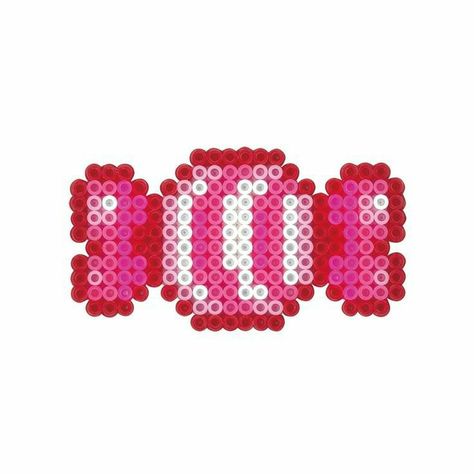 Candy Perler Beads, Christmas Perler Beads, Easy Perler Bead Patterns, Beads Candy, Fuse Bead Patterns, Hama Beads Design, Perler Crafts, Diy Perler Beads, Melting Beads