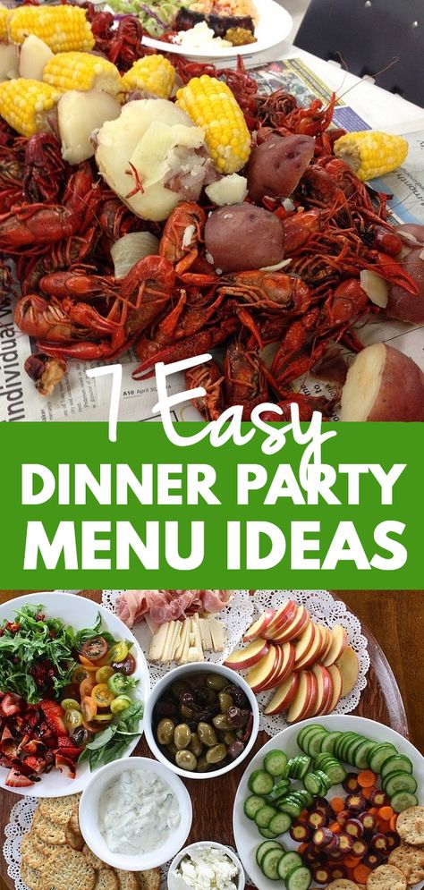 Entertaining Food Dinner, Dinner Buffet Ideas, Birthday Party Meals, Dinner Party Main Course, Dinner Party Buffet, Simple Dinner Party, Dinner Party Mains, Parties Themes, Backyard Dinner Party