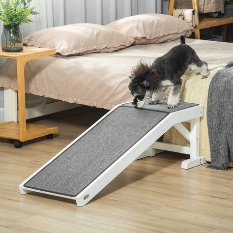 Timmy Large, Medium, And Small Dog Ramp For Couch, Porch, And More With Easy Top Platform, Small Pet Ramp For Dogs, Puppies, Cats, White Dog Ramp For Couch, Dog Ramp For Stairs, Ramp For Dogs, Cat Ramp, Dog Ramp For Bed, Ramp Stairs, Pet Ramp, Elderly Dogs, Dog Stairs