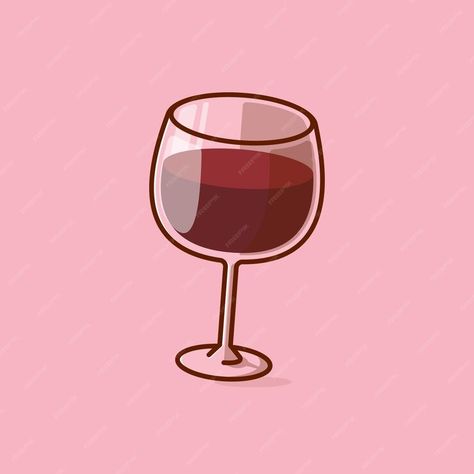 Premium Vector | Simple a glass of red wine cartoon vector illustration Collection of drinks concept icon isolated Wine Cartoon, Drink Cartoon, Wine Icon, Glass Of Red Wine, Premium Vector, Red Wine, Graphic Resources, Vector Illustration, Wine