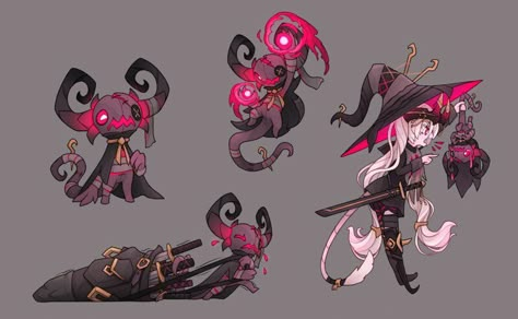 Witch Familiar, Witches Familiar, Creature Drawings, 캐릭터 드로잉, Fantasy Creatures Art, Mythical Creatures Art, Creature Concept Art, A Witch, Creature Concept