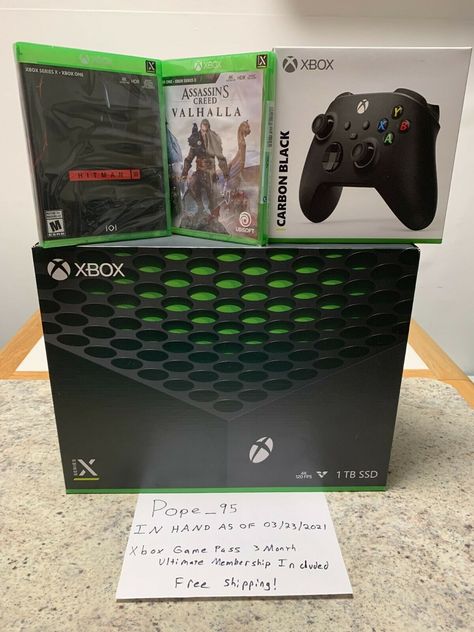 Xbox Series X Setup, Hitman 3, Xbox Series X Console, Video Game Consoles, Assassin's Creed Valhalla, Xbox Series S, X Games, Game Pass, Xbox Series X