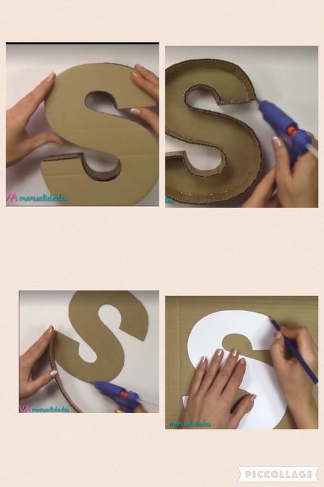 •Cut cardboard letter out use the letter as a guide to cut out the other sides face • hot glue sides on •wait to dry! Stick on other face of letter •Leave to dry and decorate how you want Cardboard Letters, Personalised Gifts Diy, Bridal Gift Wrapping Ideas, Flower Box Gift, Diy Gift Set, Diy Letters, Hoco Proposals Ideas, Homecoming Proposal Ideas, Birthday Diy