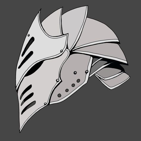 Cool Knight Helmet Design, Knight Helmet Character Design, Cool Fantasy Helmet Designs, Armor Helmet Drawing, Midevil Helmet Design, Dragon Helmet Art, Knights Helmet Drawing, Fantasy Armor Helmet, Knight Helmet Concept Art