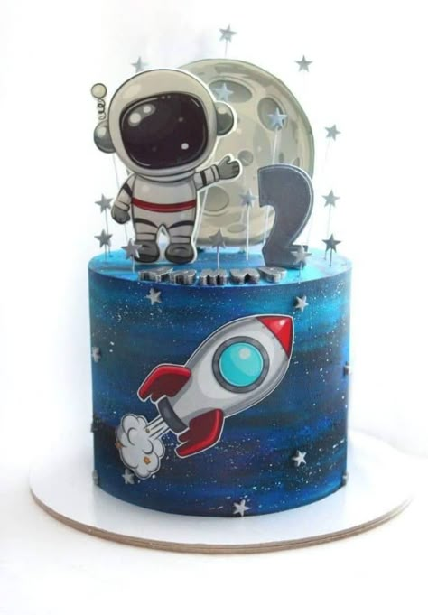 Pirate Birthday Cake, Galaxy Cake, Astronaut Party, Boys 1st Birthday Party Ideas, Astronaut Birthday, Space Theme Party, Happy Birthday Wallpaper, Outer Space Birthday, Space Birthday Party