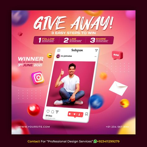 Top Contributors Facebook Group, Mobile Shop Social Media Post, Giveaway Poster Design Instagram, Giveaway Creative Post, Win Prizes Poster Design, Selfie Contest Poster Design, Giveaway Poster Instagram, Social Media Giveaway Ideas, Giveaway Social Media Design