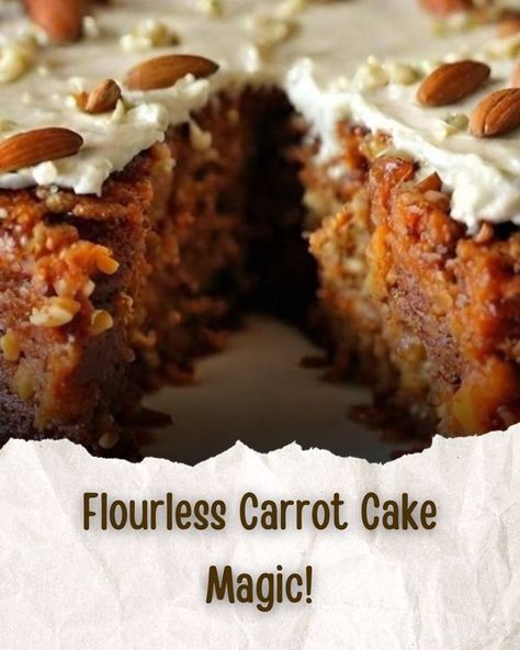 Culinary Haven | 🥕🍰 Flourless Carrot Cake Magic | Facebook Cake Magic, Pumpkin Coffee Cakes, Cake With Cream Cheese Frosting, Low Carb Treats, Magic Cake, With Cream Cheese Frosting, Cake With Cream Cheese, Cheese Frosting, Cream Cheese Frosting