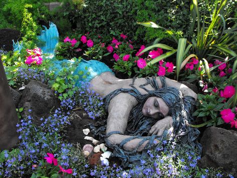 Mermaid statue | August 2010 Muttart Botanical Gardents Edmo… | Flickr Mermaid Sightings, Mermaid Statue, Mermaid Sculpture, Mermaid Statues, Mermaid Fairy, Fairy Garden Diy, Outdoor Statues, Mermaid Art, Garden Statues