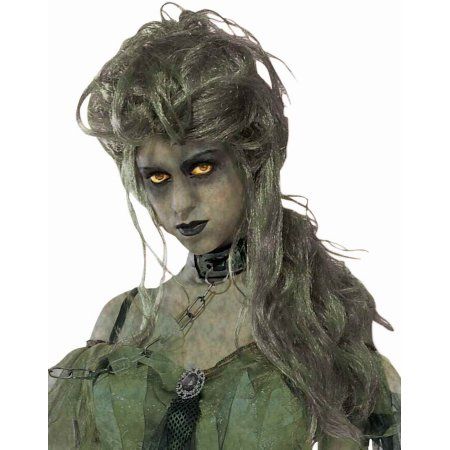 Green Grey Creek Swamp Zombie Adult Lady Costume Wig Adult Women Halloween Costumes, Costumes Scary, Makeup Zombie, Zombie Halloween Costumes, Monster Makeup, Makeup Scary, Effects Makeup, Zombie Costume, Horror Makeup