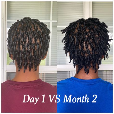 Beginner Locs Men, Full Head Of Locs Men, Full Head Locs Men, Comb Coil Starter Locs Men, Starter Locs Men, Black Boys Haircuts Fade, Loc Sizes, Starter Dreads, Locs Men