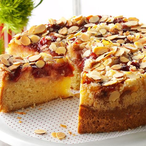 Cherry-Almond Coffee Cake Betty Crocker Bisquick Recipes, Almond Coffee Cake Recipes, Twist Recipes, Almond Coffee Cake, Almond Coffee, Coffee Cake Recipes Easy, Coffee Cake Recipe, Cranberry Almond, Bisquick Recipes