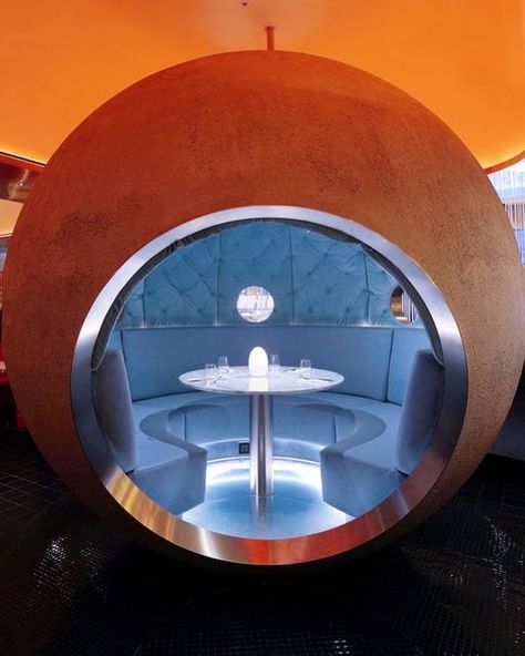 Space Themed Cafe, Gordon Ramsay Burger, Themed Cafes, Design Aesthetics, Gordon Ramsay, Metal Fabrication, Cafe Interior, Restaurant Decor, The Menu