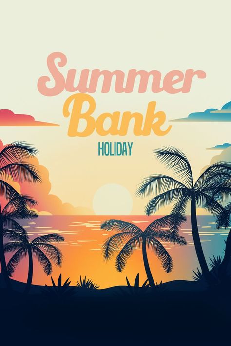 August Summer Bank Holiday 2022 August Summer, Uk Holidays, Bank Holiday, Long Weekend, Quality Time, Print Stickers, Custom Stickers, Special Events, Sticker Paper