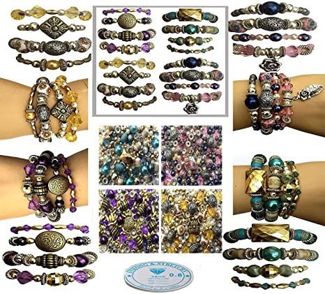 Amazon.com: Bracelet Jewelry Making Kit : Arts, Crafts & Sewing Making Jewelry For Beginners, Jewelry Kit, Diy Jewelry Kit, Sparkle Bracelet, Trending Jewelry, Jewelry Making Kits, Brown Jewelry, Jewelry Making Kit, Bracelet Kits