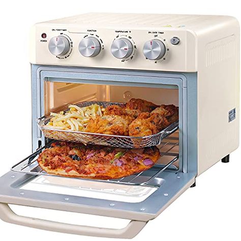 DAWAD Air Fryer Toaster Oven, Compact Small Convection Oven Countertop For Fries, Chicken, Pizza, Cake, Bread, Muffin... Microwave Toaster Oven, Small Toaster Oven, Mini Toaster, Air Fryer Toaster Oven, Microwave Toaster, Countertop Convection Oven, Rotisserie Oven, Convection Toaster Oven, Air Fryer Oven