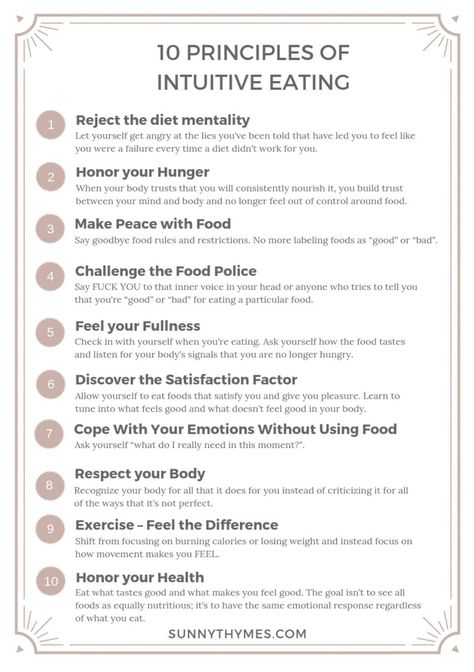 Anti Dieting, Intuitive Eating, Body Positive, Mindful Eating, Health And Fitness Tips, Chiropractic, Free Ebook, Emotional Intelligence, Psych