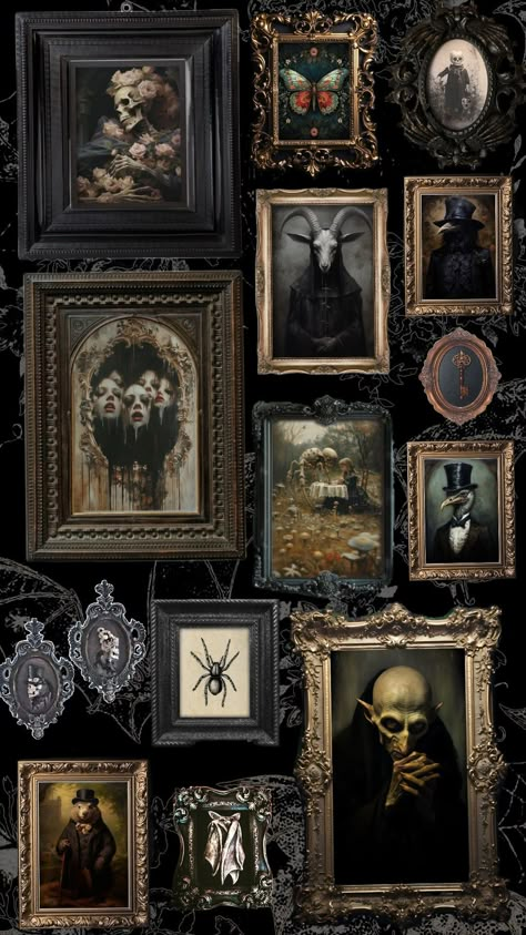 Gallery of Odd & Macabre #macabre #art #whimsey Victorian Gothic Interior, Gothic Bar, Dark Cottagecore Decor, Macabre Decor, Gothic Interior, Modern Gothic, Dark Academia Decor, Dark Home Decor, Goth Home