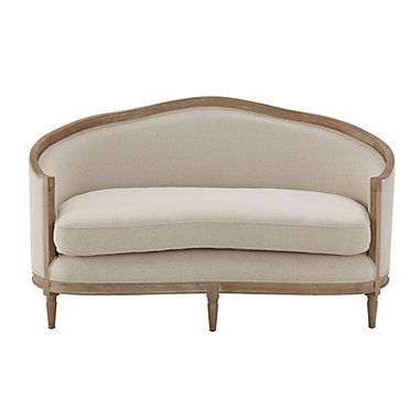 Upholstered Settee, Settee Bench, Limed Oak, French Country Furniture, End Of Bed Bench, Apartment Sofa, Country Furniture, Custom Sofa, Ballard Designs