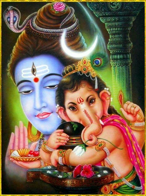 Shiv Ganesh Lord Ganesha And Shiva, Shiv Ganesh Images, Ganesha With Shiva, Shiva And Ganesh Images, Shiv Ganesh, Shankar Parvati Ganesh Photo, Diwali Gods, Godly Pictures, श्री गणेश