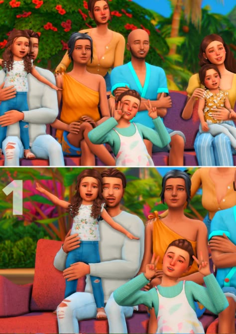 Sims 4 Family Of 6 Pose Pack, Sims 4 Family Of 6 Poses, Sims 4 Family Of 5 Poses, Sims 4 Family Portrait, Sims 4 Big Family Poses, Sims 4 Family Poses, Sims Family, Lifestyle Posing, Large Family Poses