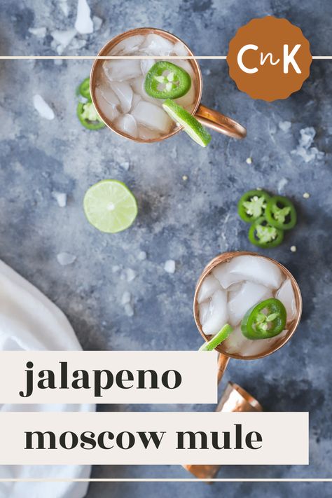 Tequila Moscow Mule, Moscow Mule With Tequila, Tequila Mule Cocktails, Jalepeno Tequila Drinks, Spicy Mule Cocktail, Mexican Mule Recipe, Mexican Mule, Cheese Wontons, Cream Cheese Wontons