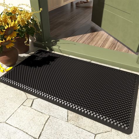 Backyard Door Mat, Front Porch Mat, Vegas House, Front Door Mat Indoor, Porch Mat, Rugs For Kitchen, Plastic Mat, Small Front Porches, Mat Black