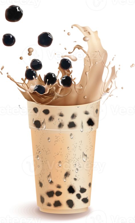 Milk Tea Png, Tea Png, Thai Milk Tea, Pearl Milk Tea, Art School Supplies, Boba Pearls, Bubble Tea Boba, Pearl Tea, Bubble Milk Tea