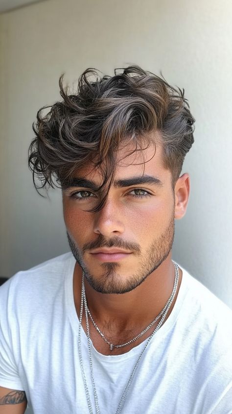 💁 Copper Peach Hair Color Ideas: Sleek Peach Hair Color Ideas Look Hair Color Ideas For Boys, Men Balayage, Men Hair Color Highlights, Cool Brown Hair Color, Hair Color Ideas Copper, Copper Peach Hair, Comb Over Haircut Men, Peach Hair Color, Hair Colour Shades