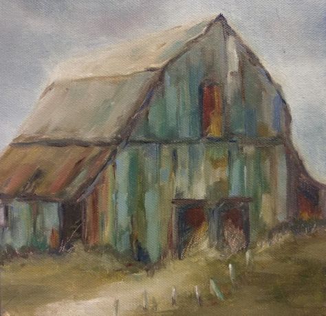 Barn Paintings On Canvas, Old Barn Paintings, Chris Reynolds, Farm Landscape Painting, Barn Drawing, Watercolor Barns, Barn Wall Art, Nautical Living Room, Farmhouse Paintings