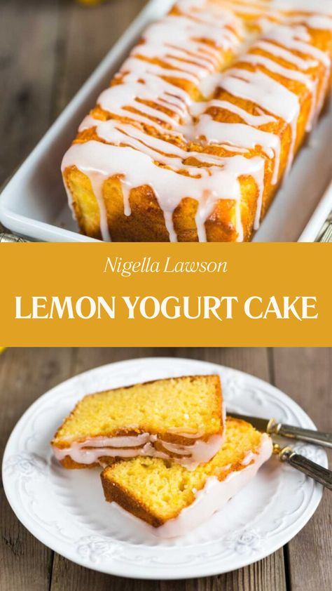 Nigella Lemon Yogurt Cake Desserts Using Self Rising Flour, Self Rising Flour Desserts, Lemon Yoghurt Cake, Lemon Yogurt Cake Recipe, Lemon Sweets, James Martin Recipes, Lemon Yogurt Cake, Nigella Lawson Recipes, Sweet Bakes