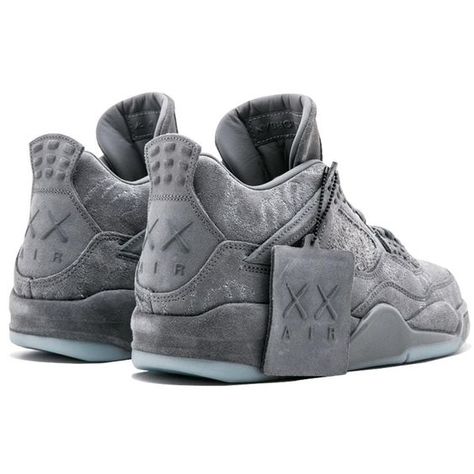 Jordans Retro 4, Kaws Grey, Jordans Retro, Lv Sneakers, Pretty Sneakers, Jordan Retro 4, Nike Fashion Shoes, Pretty Shoes Sneakers, Jordan Shoes Retro