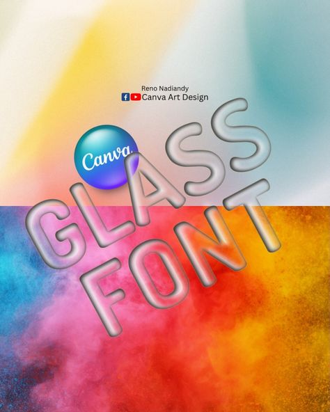 We can make transparent 3D text with many font in Canva Canva Youtube, Text Tutorial, Canva Tutorial, 3d Text, Reno, Digital Art, Neon Signs, Art Design, The Creator