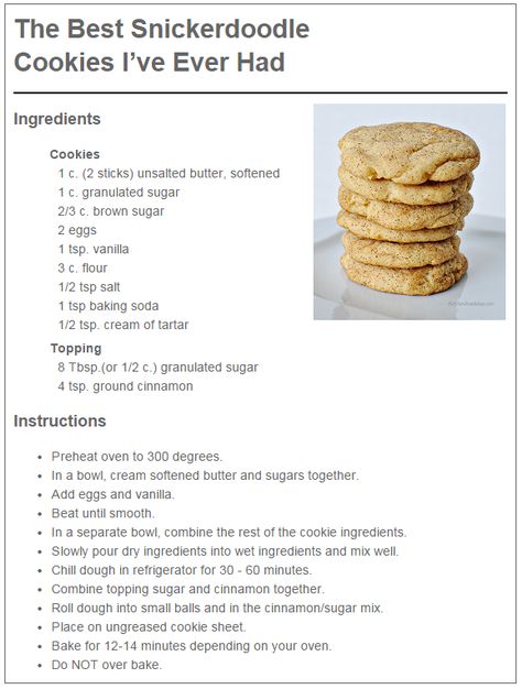 Homemade Snickerdoodle Cookies Recipe, Baking Recipes Snickerdoodle, Snookerdoodle Cookies Recipe, Sneaker Doodle Cookies Recipe, Simple Snickerdoodle Recipe, Recipe For Snickerdoodle Cookies, Sinkerdoodle Cookies Recipe, Snicker Doodle Cookies Recipe, How To Make Snickerdoodle Cookies