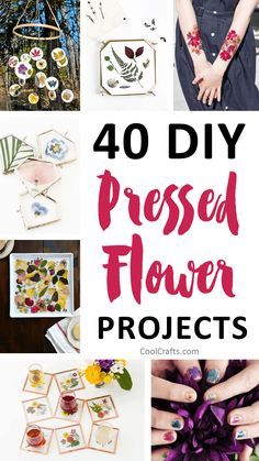 We compiled a list of 40 DIY pressed flower ideas for you to make. If you love beautiful flowers, then this pressed flowers roundup will inspire you. Flower Art Ideas, Microwave Flower Press, Dried Flowers Crafts, Pressed Flowers Diy, Flower Petal Art, Cool Crafts, Flower Projects, Pressed Flower Crafts, Flower Magnets