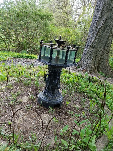 Victorian aquarium at Ladew Topiary Gardens, Monkton, MD Dark Academia Fish Tank, Fantasy Fish Tank, Victorian Fish Tank, Antique Fish Tank, Victorian Aquarium, Vintage Aquarium, Antique Aquarium, Fish Bowls, Fish Tank Design